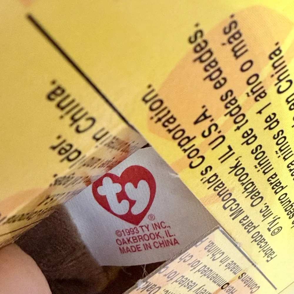 Ty Britannia the Bear - Brown with Errors